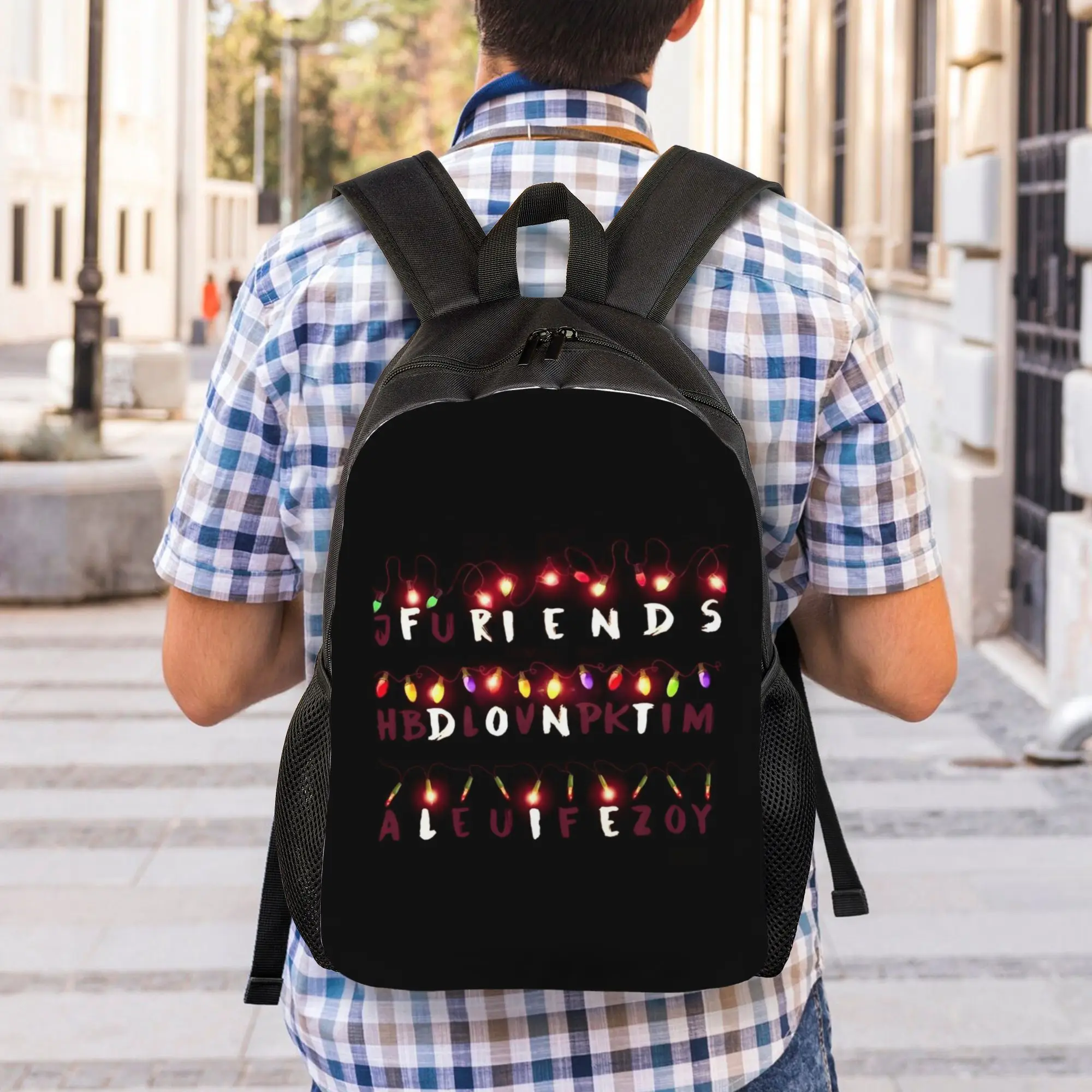 Back to school season Cool Friends don't lie 9 Rucksack ST Girl Boy Book Pack Backpack
