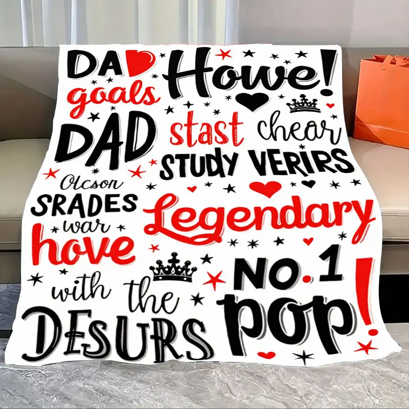 

1 шт. фланелевое одеяло «Dad Goals Legendary No 1 поп-флисовое одеяло для подарка на День отца»