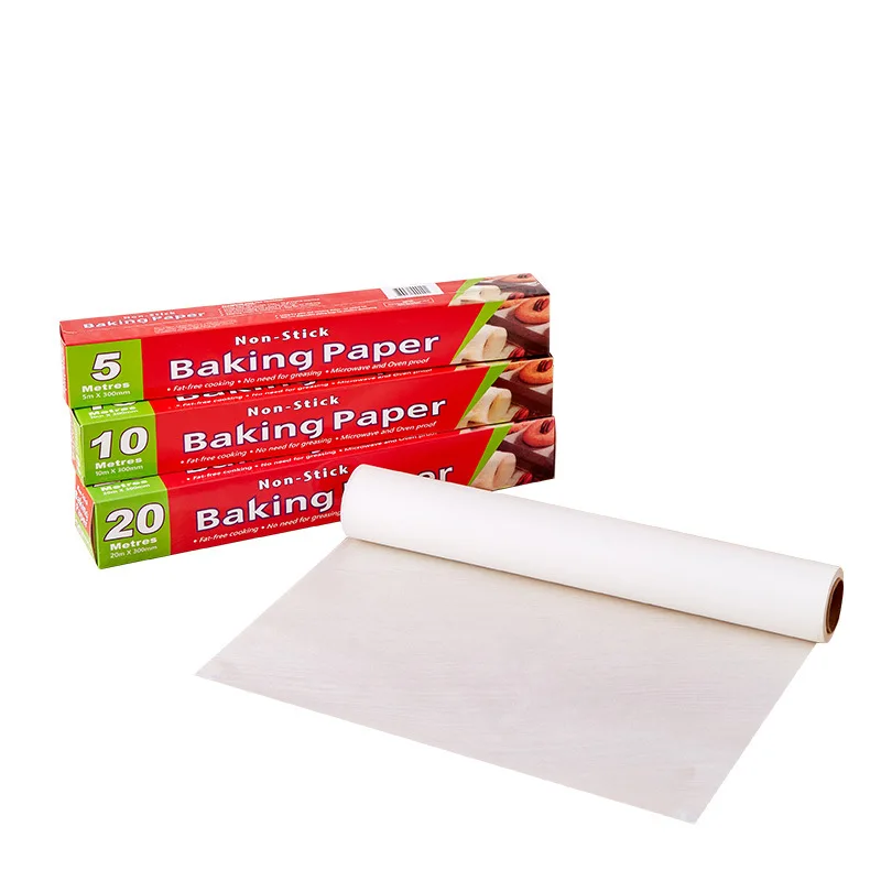 FerryChing Kitchen Parchment Paper Roll Non-stick Baking Paper Roll Oil Proof Wax Paper Baking Tools Kitchen Accessories