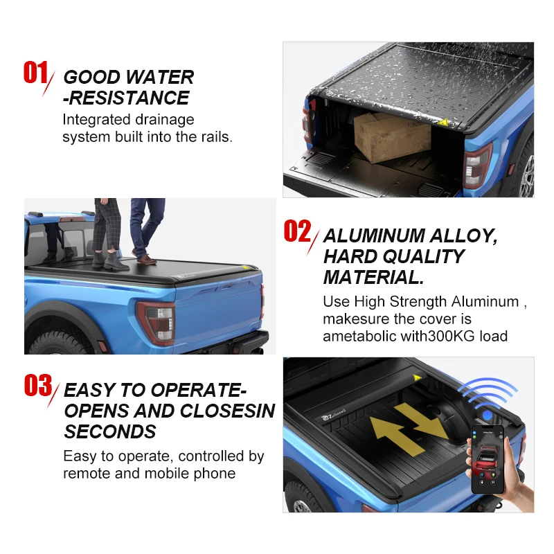 Zolionwil Electric Tonneau Roller Shutter Bed Cover for CHANGAN KAICHENG F70