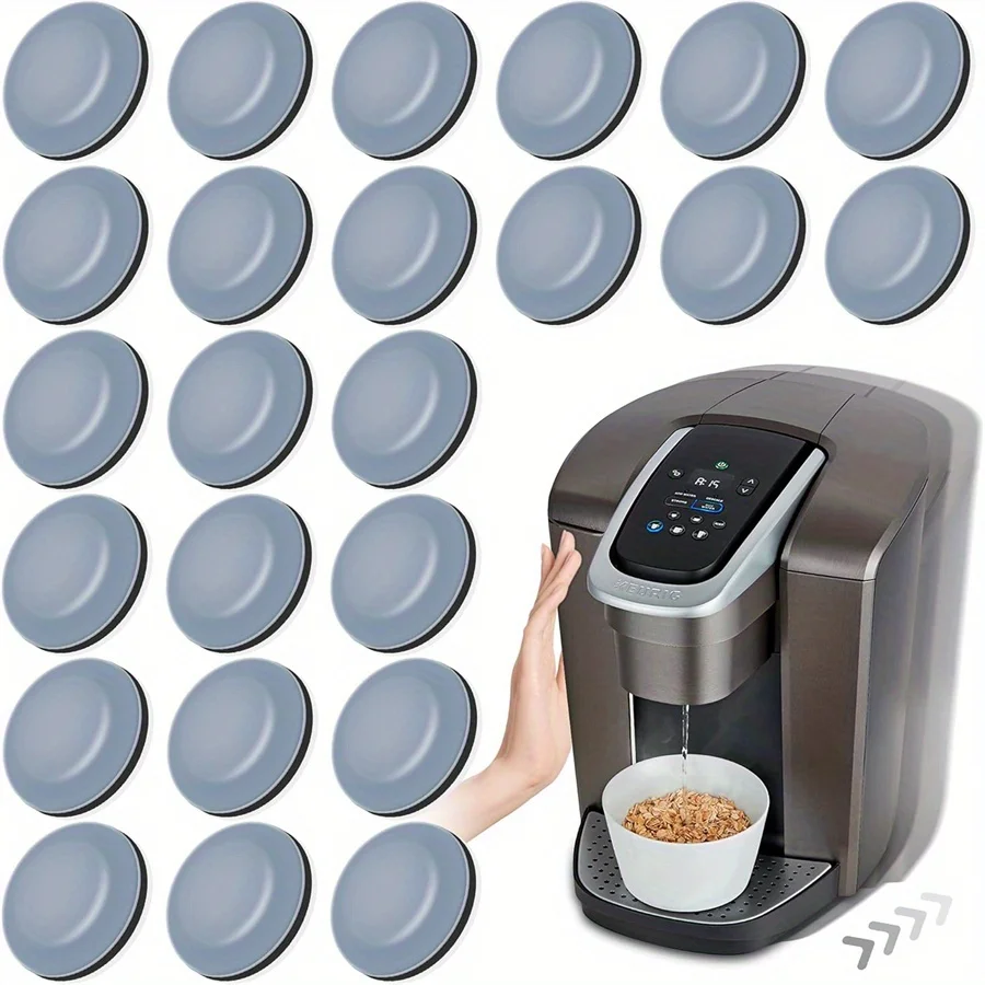 24pcs Kitchen Utensil Sliders Self-Adhesive Small Tools for Easy Movement And Space Saving Essential Accessories