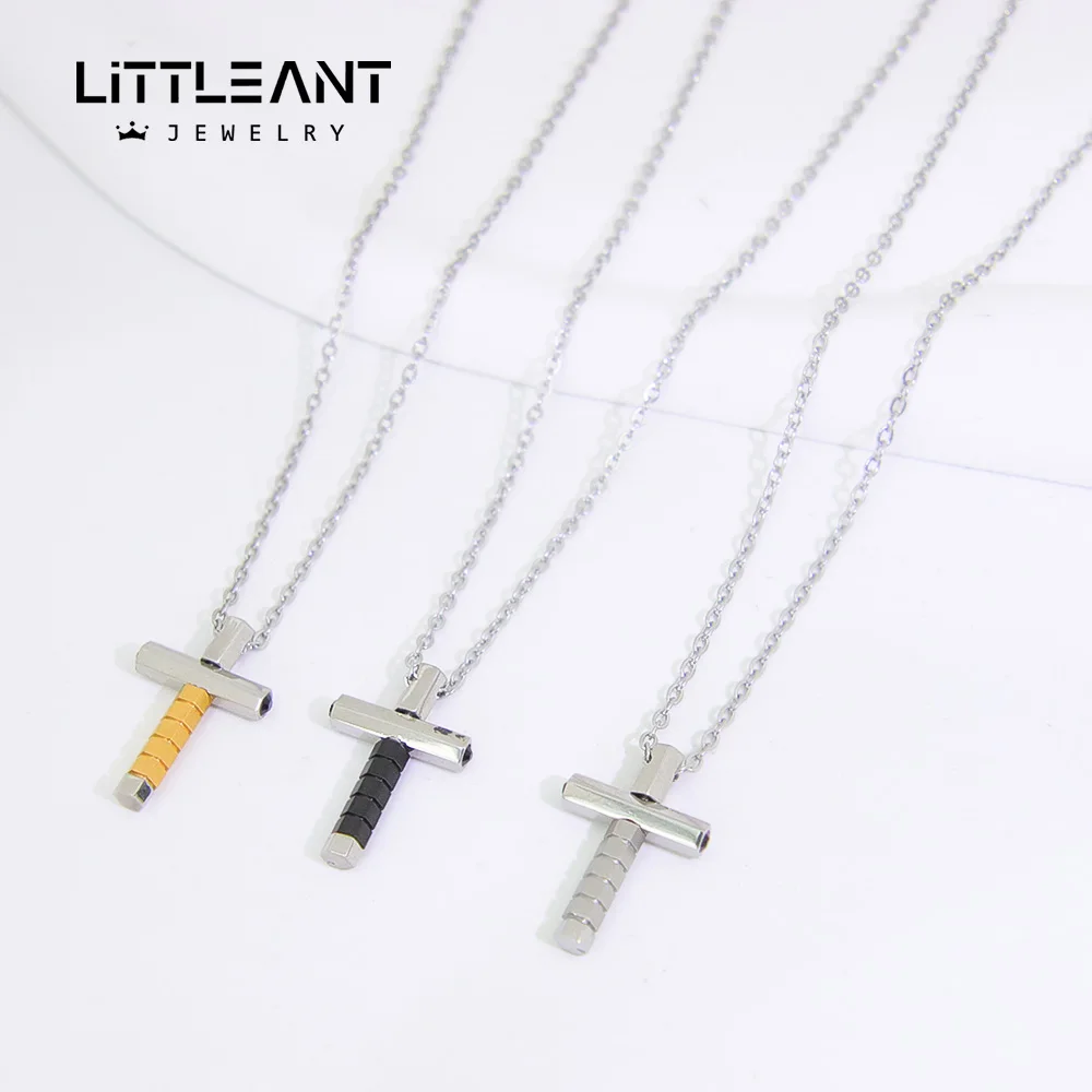 High Quality Christian Jesus Cross Necklace Pendant 316L Stainless Steel Crucifix Collares Men Religious Jewelry Gifts