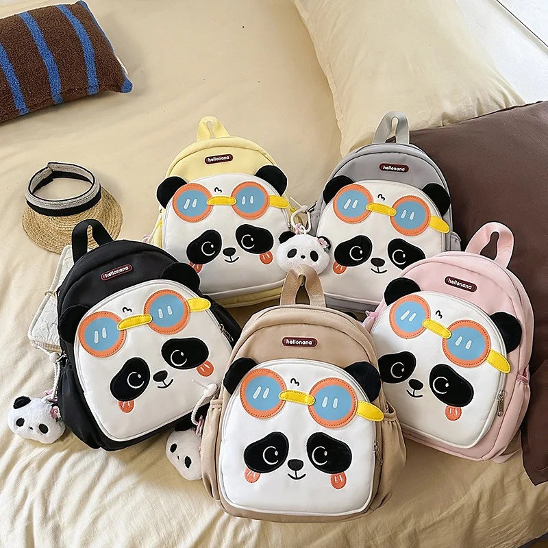 

​​2025 Cute Panda Backpack for Kids Boys Girls Kindergarten Toddler School Bag Lightweight Travel Daypack​