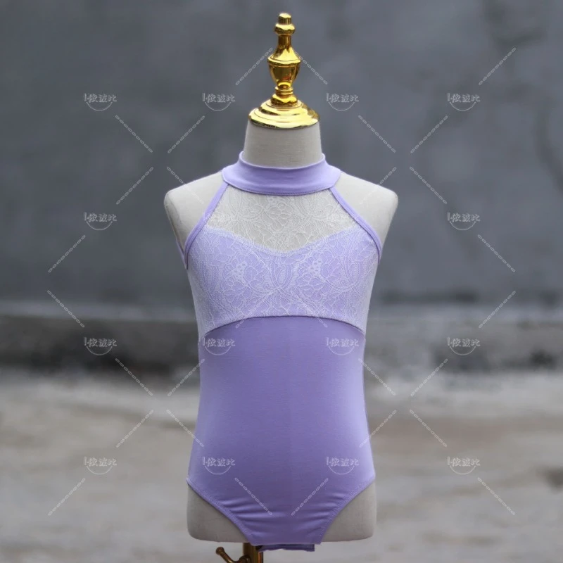 Roupa de Dança Infantil, Roupa de Treino de Meninas, Sem Mangas, Vestido Latino, Saia Princesa, China, Verão