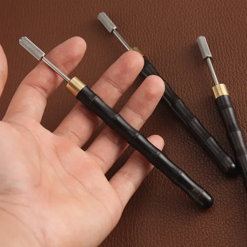 for 7042 Sandalwood Handle Edge Oil Pen Double Bearing Side Oil Bucket Non Edge Oil Box Sewing Machine Accessory Tool