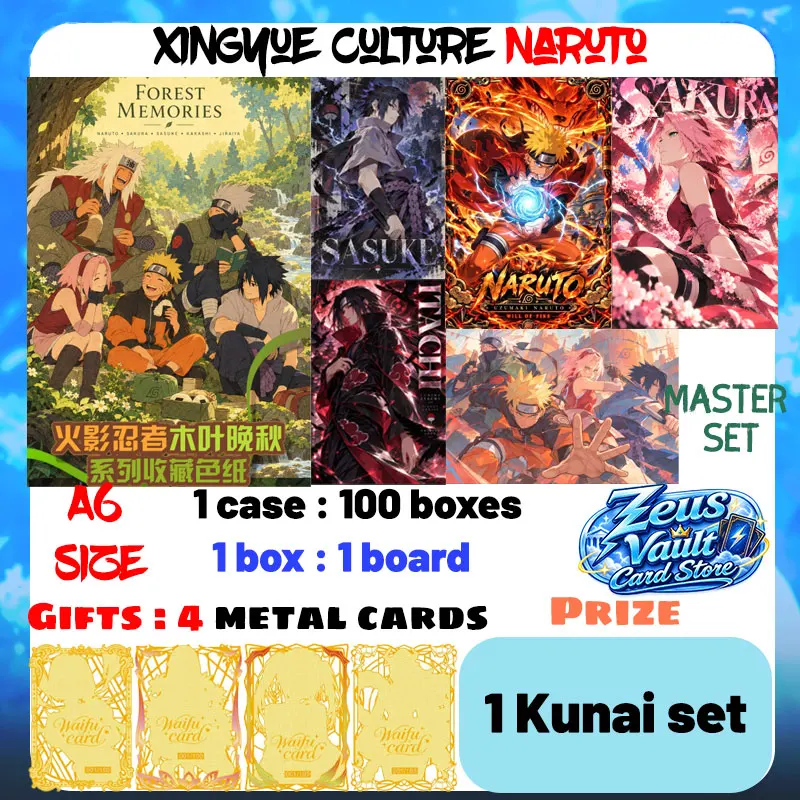 Wholesale 2026 Newest XingYue Culture Naruto A6 Acrylic Board Sakura Hinata Fashional Hobby CCG Trendy Party Toys Birthday Gifts