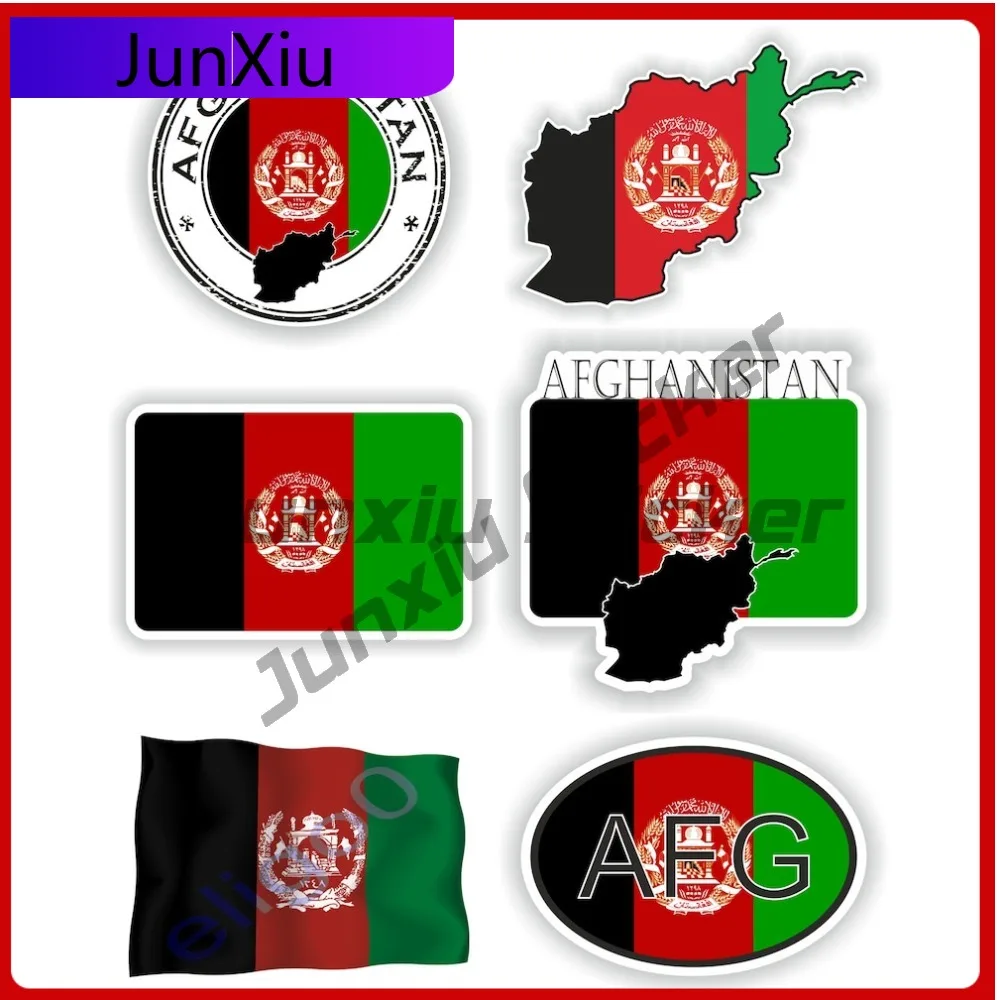 

Набор наклеек с символикой Афганистана для окон, устойчивых к выцветанию, модные виниловые наклейки для мотоциклов и ноутбуков