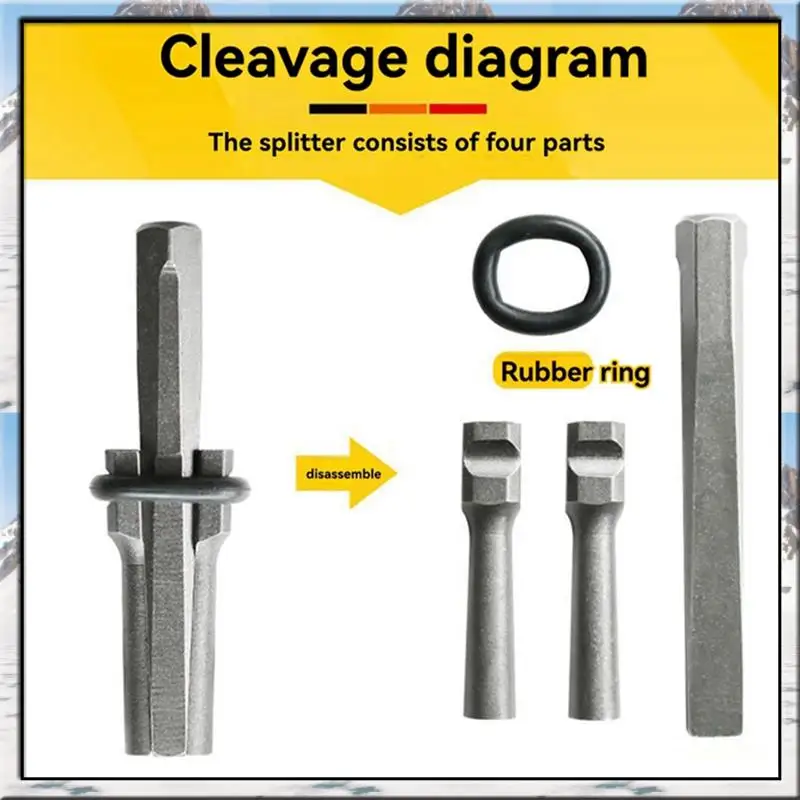 AA46 Stone Splitter Forgranite/Marble Separator Hand Tool Rock Breaking Tools Stone Splitter Wedge