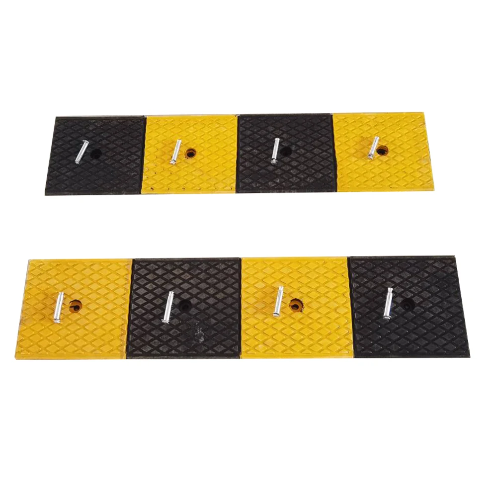 Step slope pad Rubber slope anti slip pad Wheel stopper Highway speed bumps Triangle cushion plate Automotive repair 98x13cm