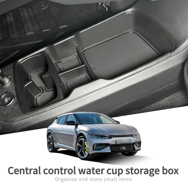 

Car Center Console Organizer For Kia 2023-2024 EV6 Multifunction Central Armrest Storage Box Stowing Tidying Car Accessories