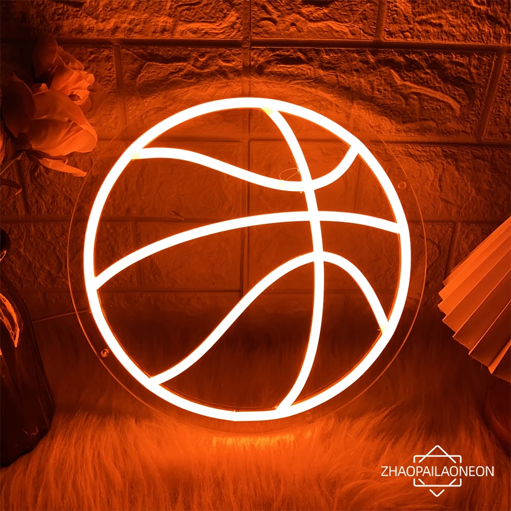 

Basketball Neon Led Sign Game Bedroom Ball Wall Decor Neon Lights USB Internet Night Lights Party Bar Club Girls Gamer Signs