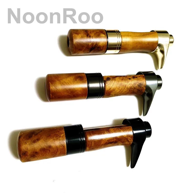 NooNRoo Burl Wood Casting Reel Seat with Wood Nut, Fishing Rod Repair, DIY Rod Building