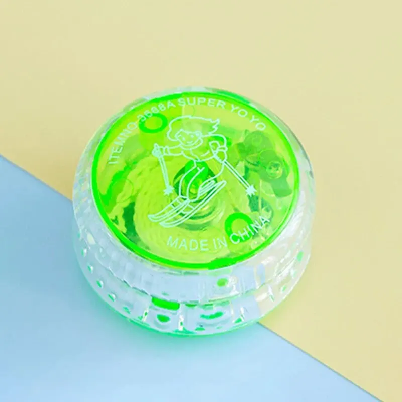 1ชิ้นเปิดไฟโยโย่ของเล่นแฟชั่นแสนสนุกของเล่นคลายเครียดขนาดกะทัดรัดและพกพาได้เกมงานรื่นเริงเกมแบบโต้ตอบ