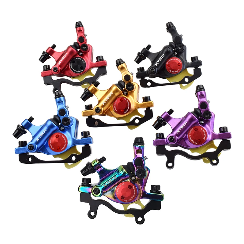 ZOOM HB-100 Aluminum Alloy Line-Pulling Oil Bike Disc Brake MTB Mountain Bicycle Hydraulic Brake Caliper Sets