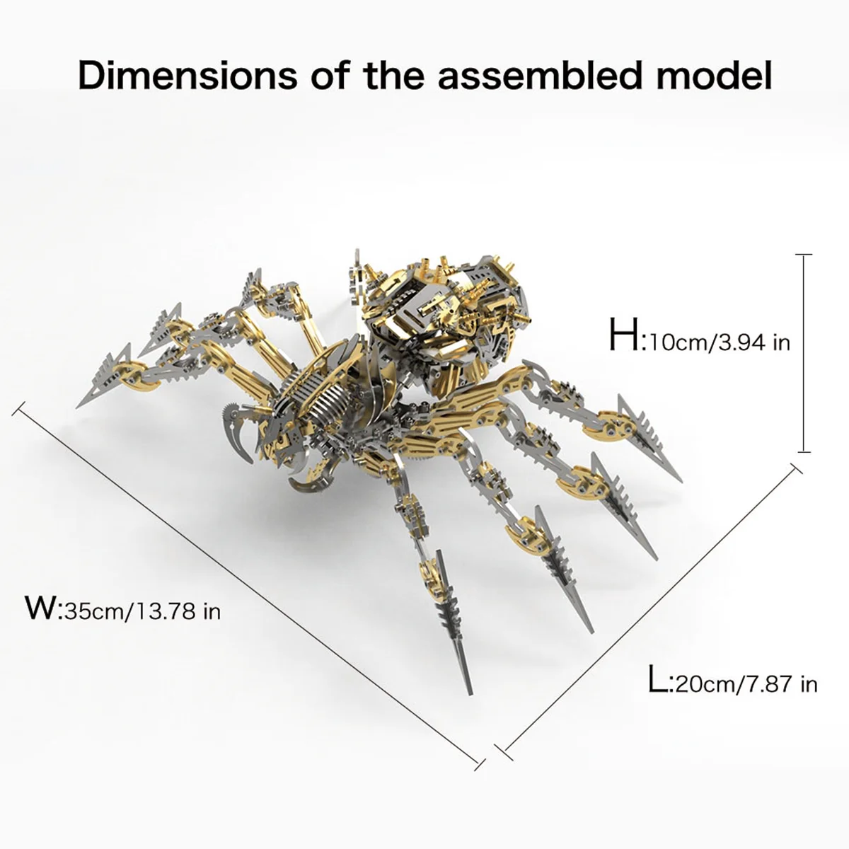 Punk DIY mechanical assembly 3 - Metal 3D Puzzle Stainless Model Kit 评论和价格