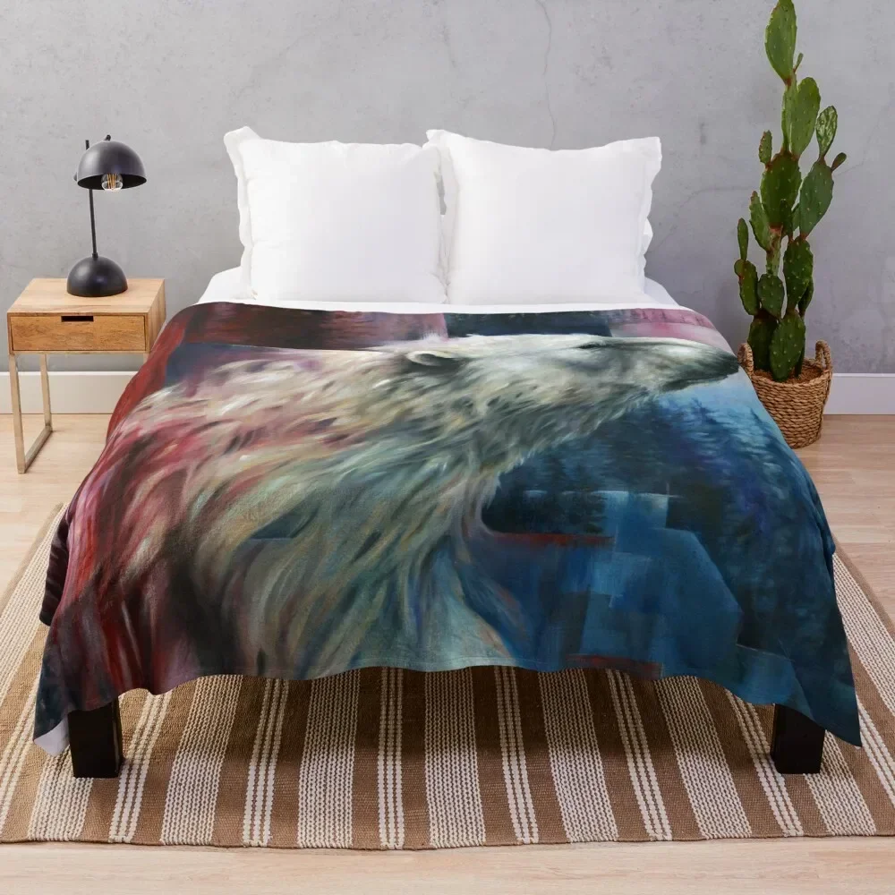 Imminence - Polar Bear Throw Blanket Summer Beddings for sofa Blankets