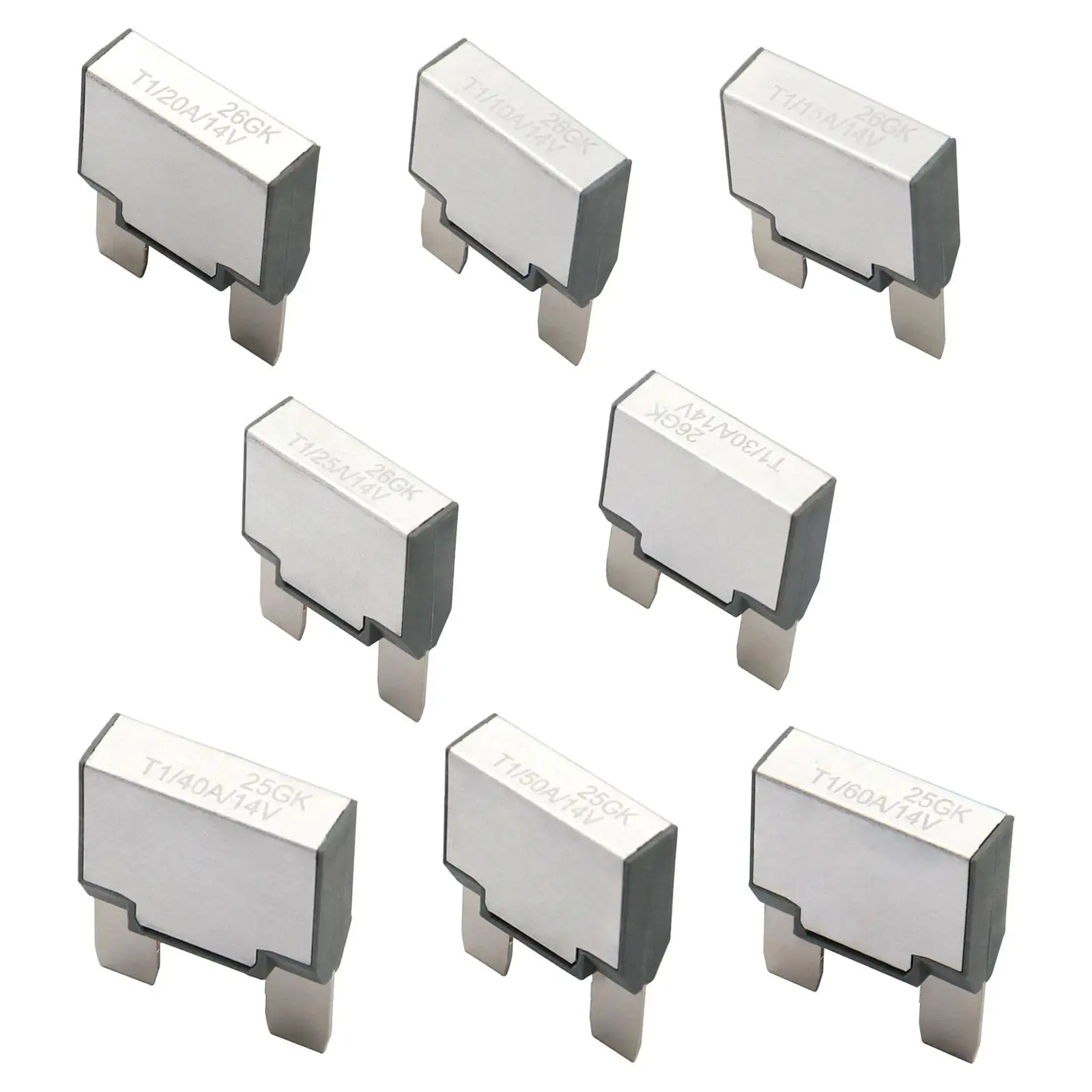 Automotive Circuit Breaker T1 Single Pole Resettable MAXI Fuse Flat Type Accessory for Vehicles Motorcycles