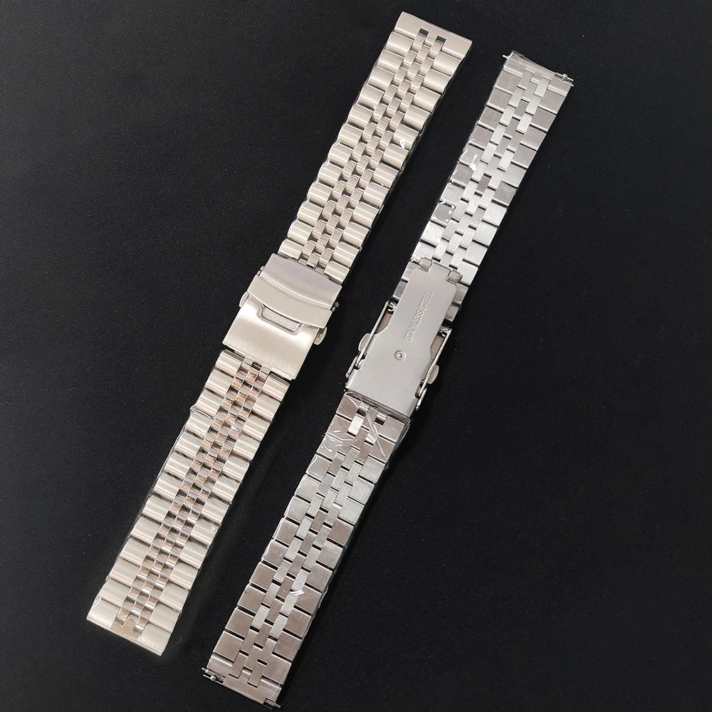 Stainless Steel Jubilee Band Strap for Seiko SKX007/009 18/19/20/21/22/24mm Straight End Metal Watch Accessories Solid Bracelet