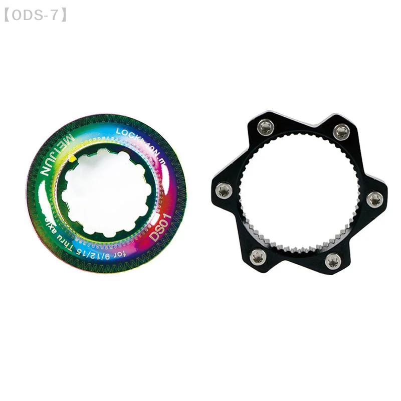 【ODS-7】Bicycle Center Lock To 6 Bolt Rotor Lock Ring Adapter Road Bike Disc Brake Rotor Lock Cover Ring Converter For Bicycle
