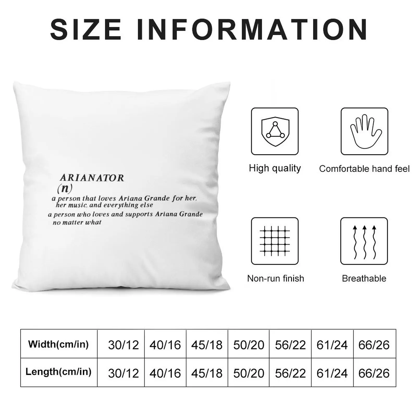 Arianator Throw Pillow Cushion Cover Set Anime pillow