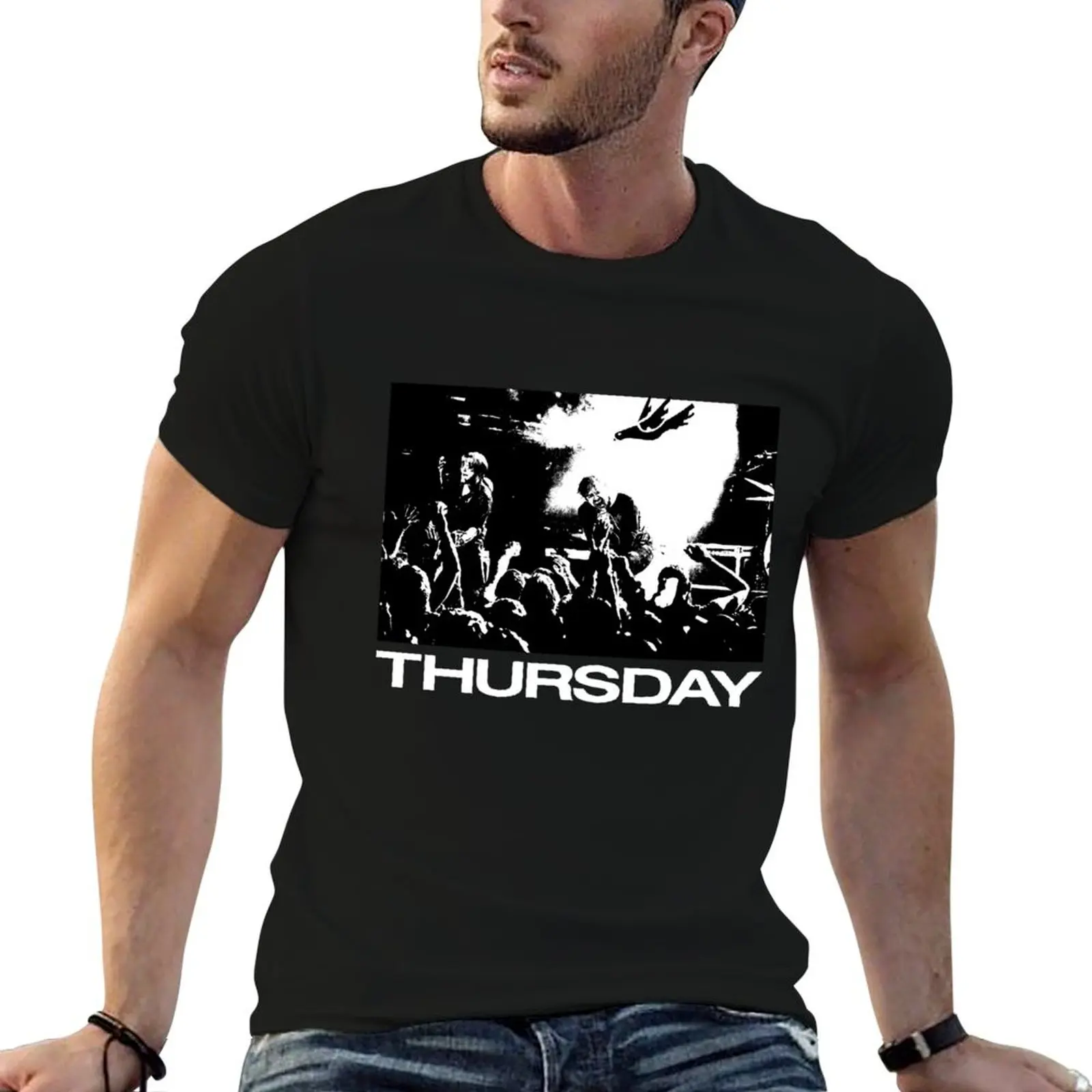 Thursday Band T-Shirt t shirts for man cotton funny t shirts for man cotton t shirts for man pack white T-shirt