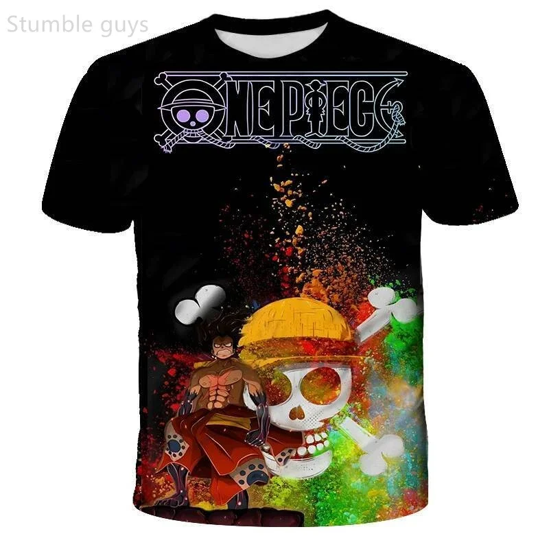 Women One Piece Robin Devil Child T-Shirt Summer Anime Short Sleeve Tops Breathable Jersey Quick-drying Streetwear Daily Wear