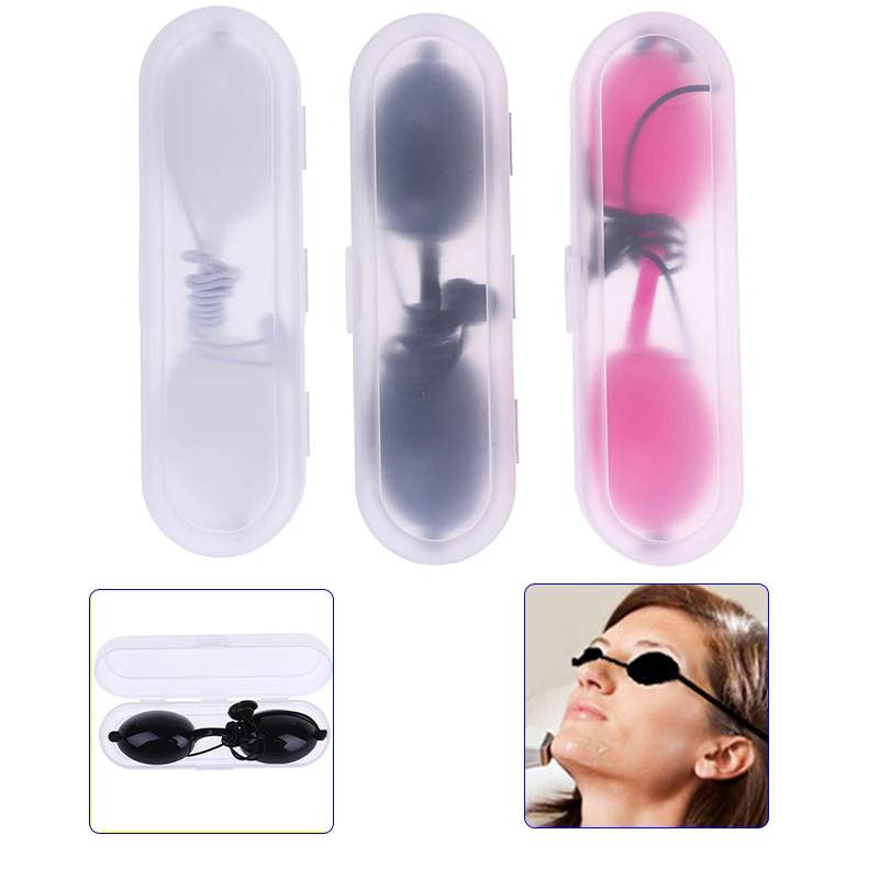 (.) Adjustable Full Shading Safety Eyepatch Glasses Laser Light Protection Goggles For Tattoo Photon Beauty Clinic Patient