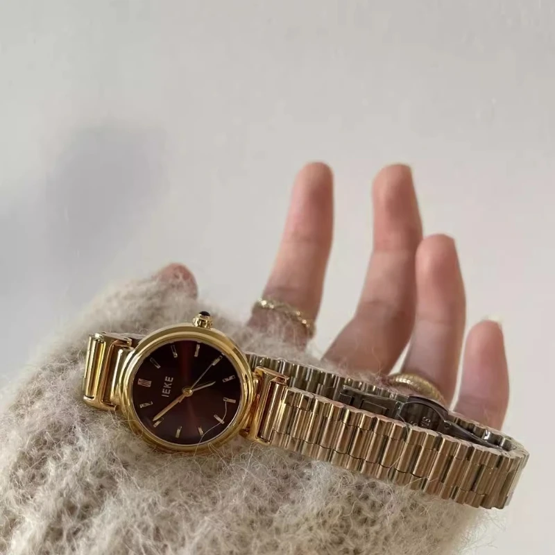 2025 waterproof quartz watch birthday gift light luxury retro classic trend women's watch elegant and simple