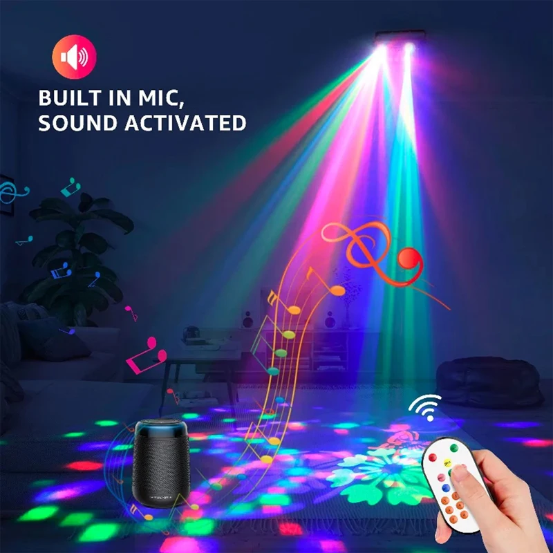 RGB Animatie Beam Scanner Podium 5 IN 1 Effect Laserlicht Projector DJ Disco Bar Club Party Dance Bruiloft Kerst Effect Show Lamp