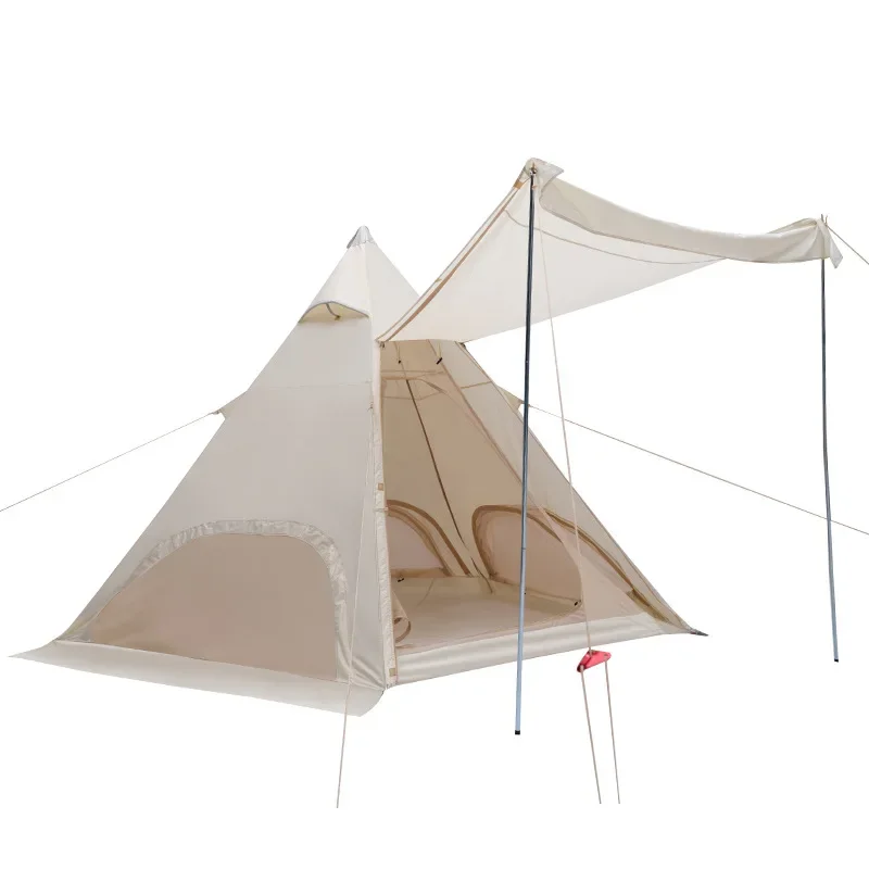 Outdoor Indian Tent Pyramid Exquisite Camping Thickened Rainproof Picnic Camping Gear