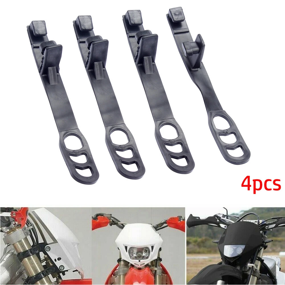 4X Headlight Rubber Straps Off-road Motorcycle Headlight Headlight Fixing Rubber Strip Motocross Headlamp Fixed Brackets Straps