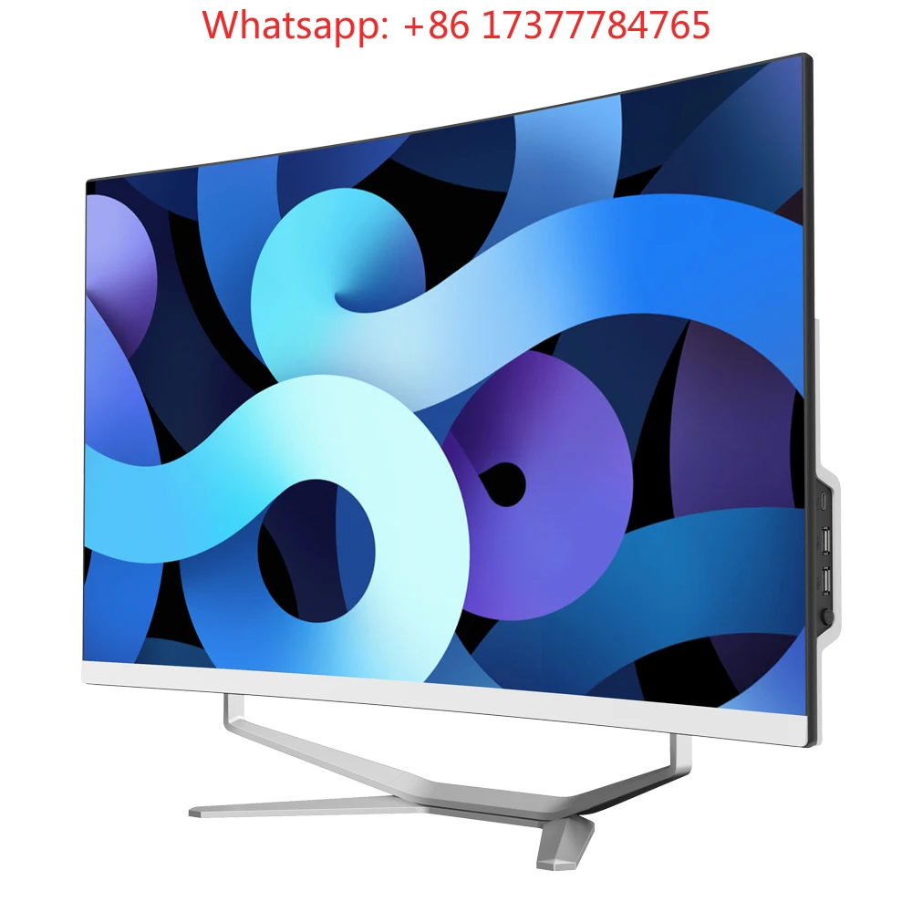 27-Inch Curved All-In-One PC Desktop LCD Display 8GB 16GB 32GB RAM 512 GB SSD Core I7 I5 Processor High-End All-In-One Computer