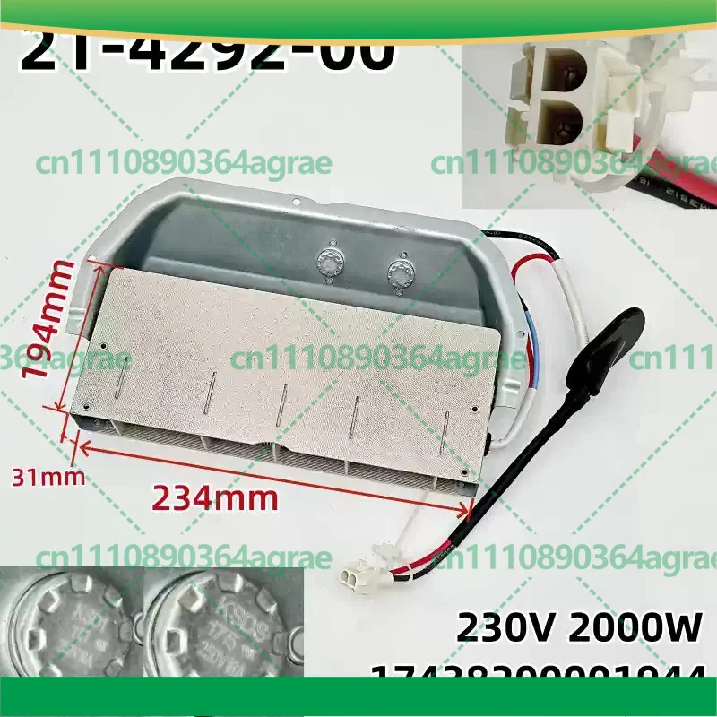For Midea Dryer Heating Element 21‑4292‑00 17438200001944 Replacement Heater Power Tools Accessory