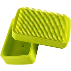 Portable Soap Dishes Silicone Soap Dish Home Soap Box Bathroom Soap Container Shower Supply Loofah Sponge Bath Tray Household