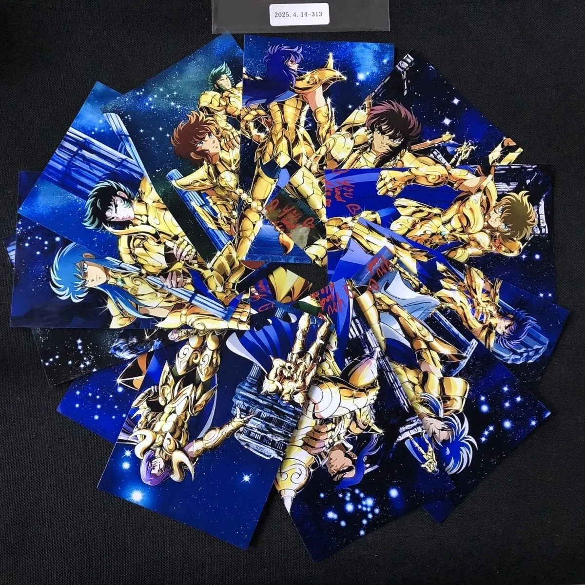 

Saint Seiya Character Card Pearl Paper Postcards Gold Saint A set of 12pcs Saga Aiolia Shaka Dokho Aiolos Shura Camus Aphrodite