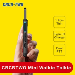 CBCBTWO GT-911 1 pz Mini Walkie Talkie Dual PTT PMR446 Walkie Talkie professionali Radio bidirezionale portatile per il ristorante dell'hotel