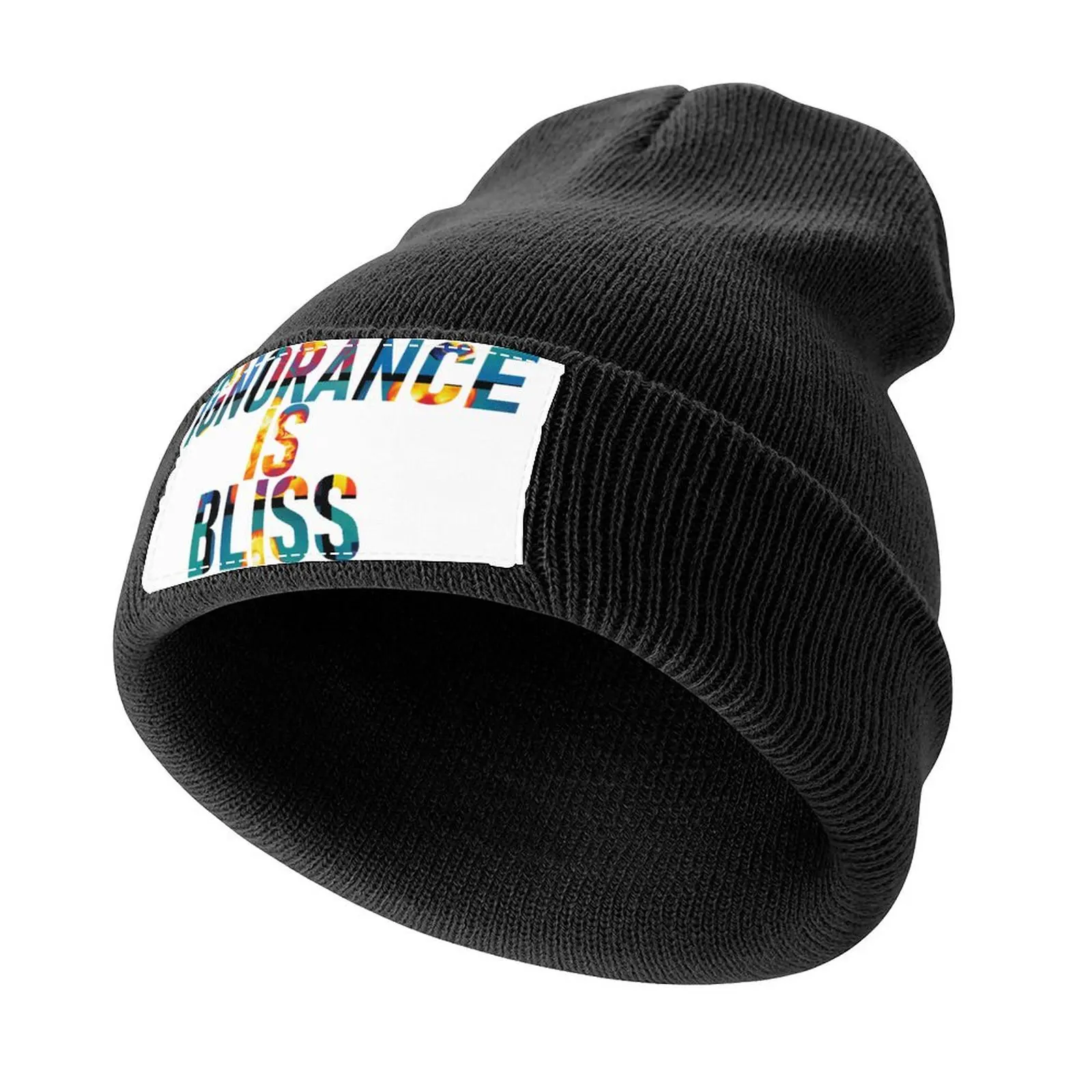 Ignorance is Bliss Knitted Cap Gentleman Hat Thermal Visor Military Tactical Cap Trucker Cap Caps Women Men's