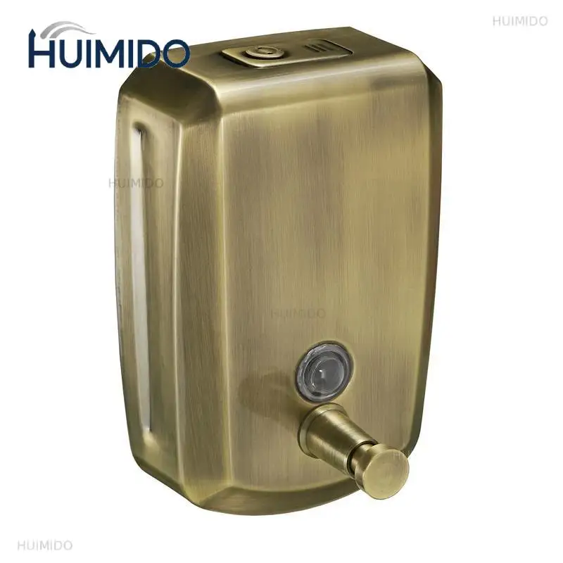 Antique Bathroom Liquid Soap Dispenser 500/800/1000ml Wall Mounted Soap Pump Stainless Steel Hand Soap Shampoo Dispenser Black