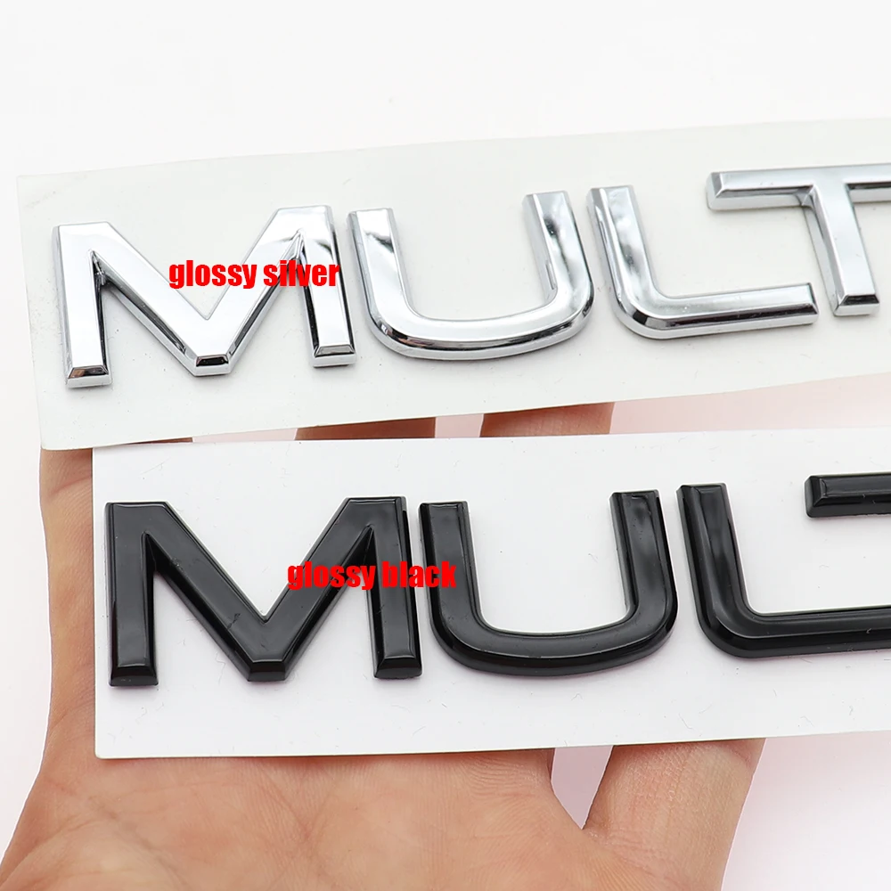 1PC 3D ABS Car Letter Logo Sticker Tail Bumper Badge Auto Rear Trunk Emblem Decals Styling Accessories For MULTIVAN DZ