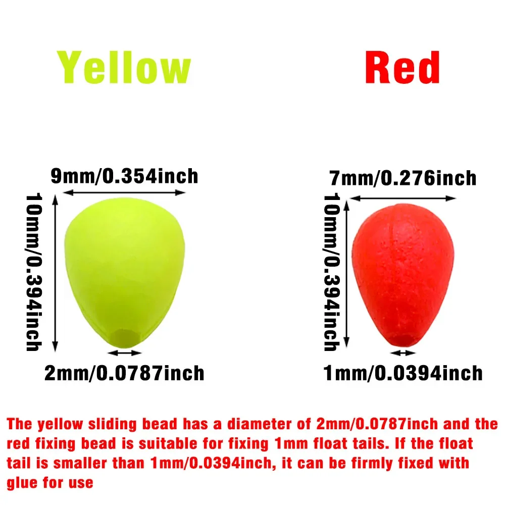 Topranc 50 قطعة الخرز العائم لافتة للنظر الفاصوليا العائمة الخرز الاصطدام خفيفة للغاية رغوة إيفا الصيد الملحقات
