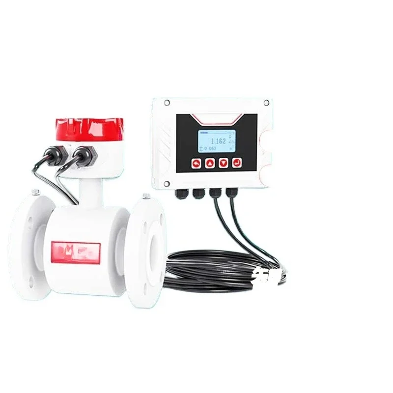 Integrated Split Electromagnetic Flowmeter Sewage Pipeline Digital Display High Precision