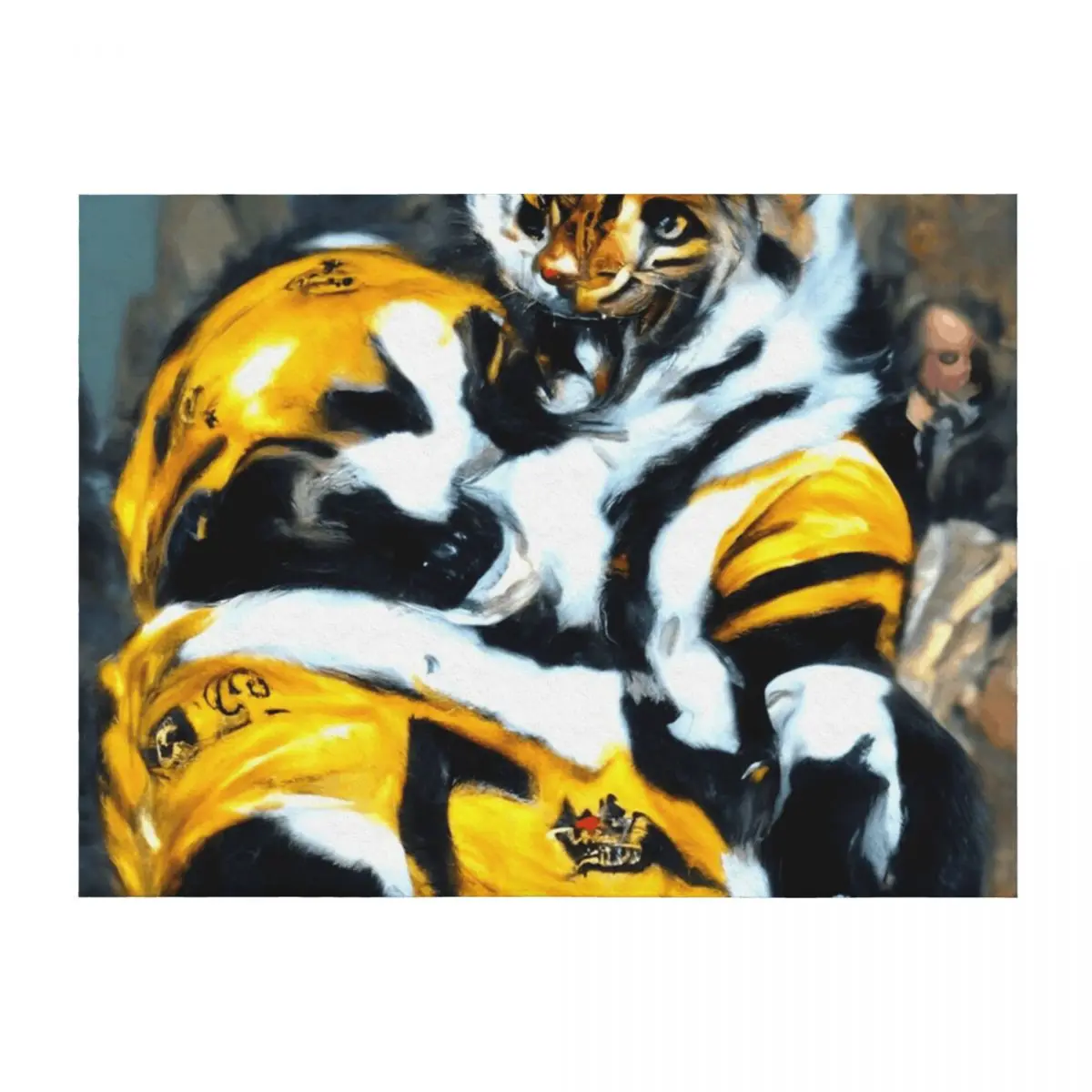 

Hamilton Tiger Cats! Throw Blanket Bed Fashionable Tourist Furry Plush Blankets