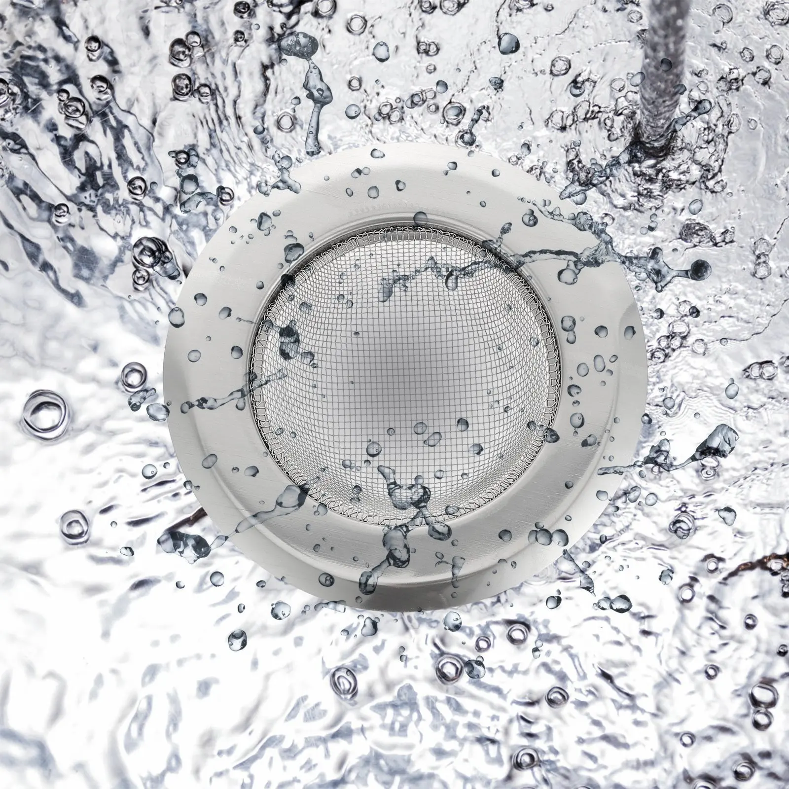 

Набор из 5 сливных фильтров для кухонной раковины из нержавеющей стали, уловитель мусора, для дома и столовой, нержавеющий, легко моется