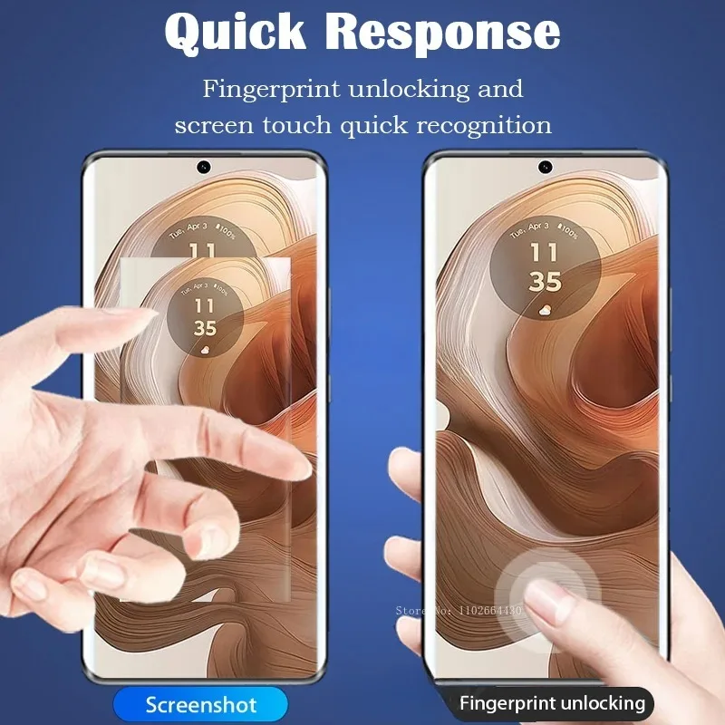 3D Curved Tempered Glass For Motorola Edge 50 40 30 Ultra Fusion Full Glue Screen Protector For Moto S50 Neo G85 X30 S30 Pro