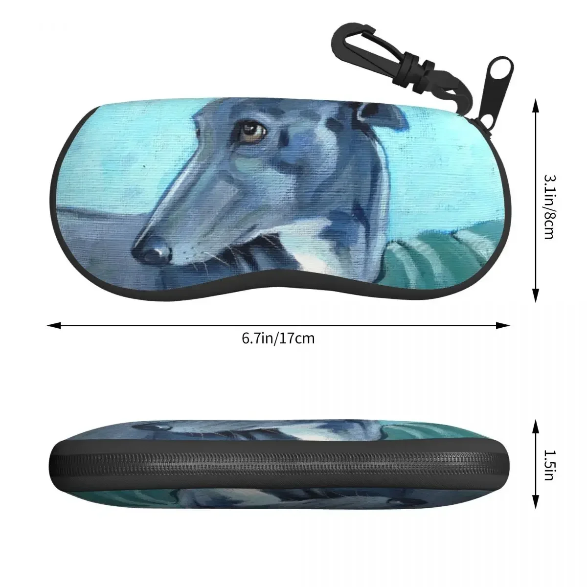 Greyhound Shell Eyeglasses Case Women Men Cool Whippet Sihthound Dog Glasses Case Sunglasses Box Pouch