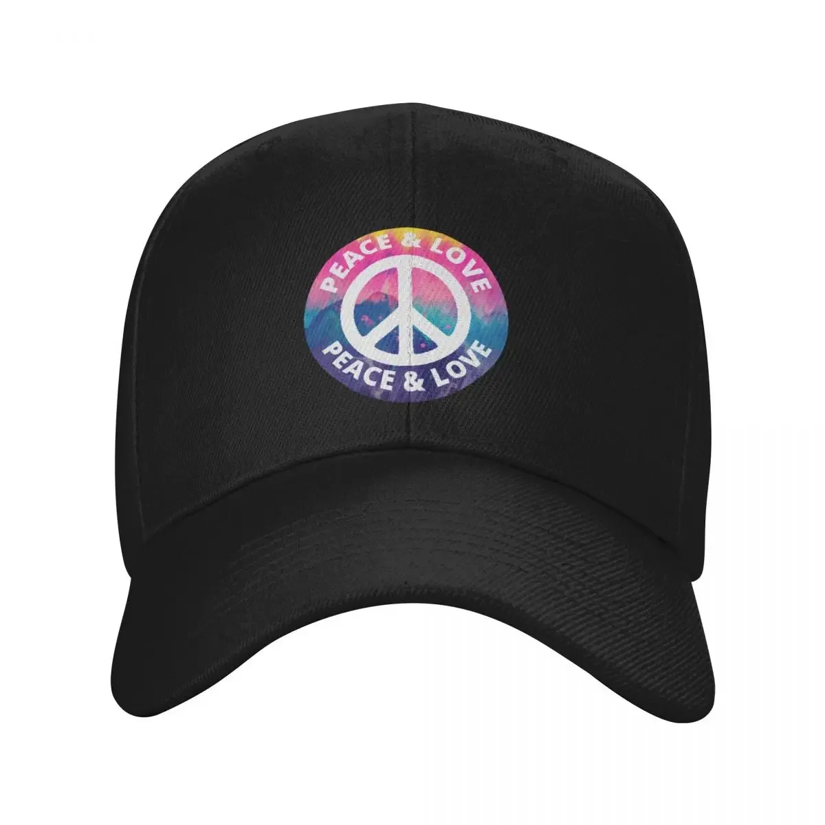 

Peace and love tie dye Bucket Hat Baseball Cap Snap Back Hat Dropshipping Trucker Cap Women Men's