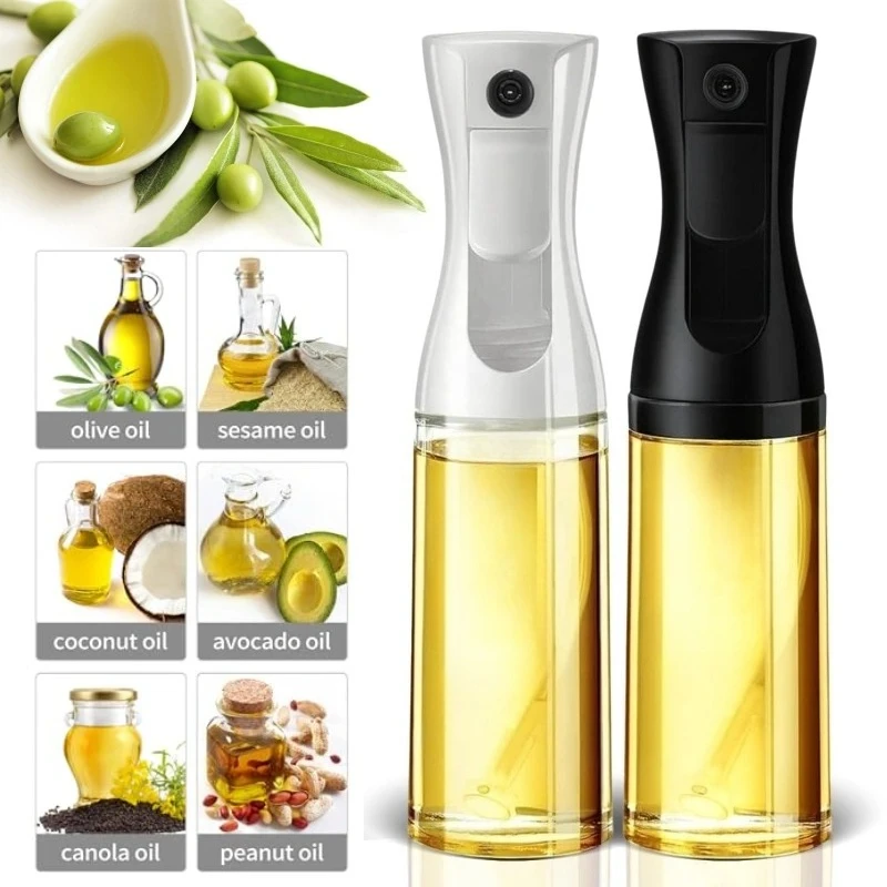 1/3PCS 200/300/500ml Oil Sprayer Bottle Kitchen Cooking Oil Dispenser Fitness Fat Loss Camping BBQ Vinegar Sauce Sprayer Bottle