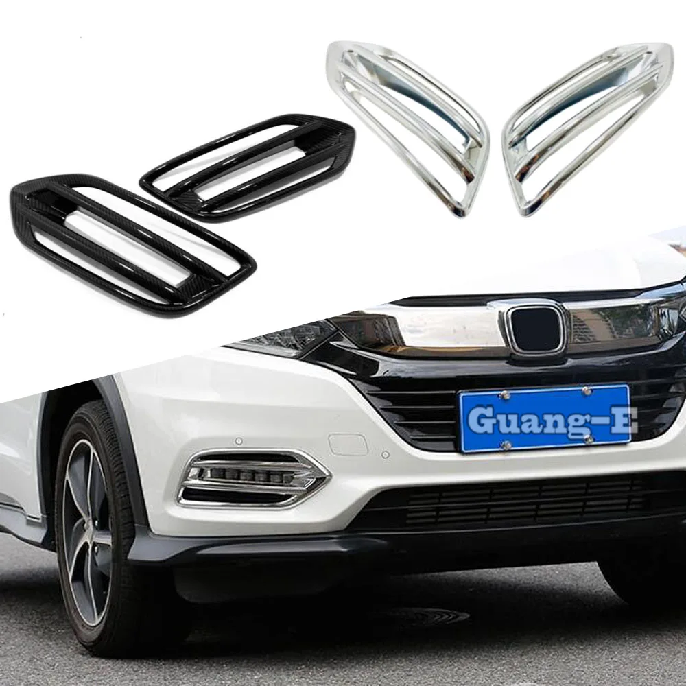 

Car Parts Body Front Head Fog Light Lamp Detector Frame Stick ABS Chrome Cover Trim For Honda HRV HR-V Vezel 2019 2020 2021 2022