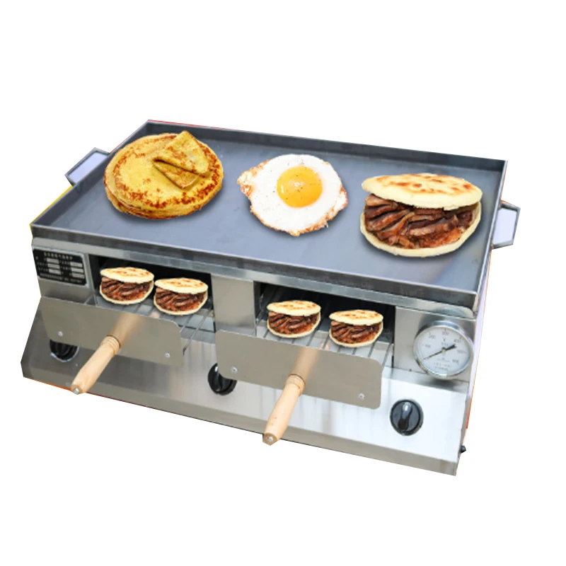 Gas-Fired Biscuit Oven Commercial Old Tongguan Chinese Hamburger Baking Egg Filling Cake Stall