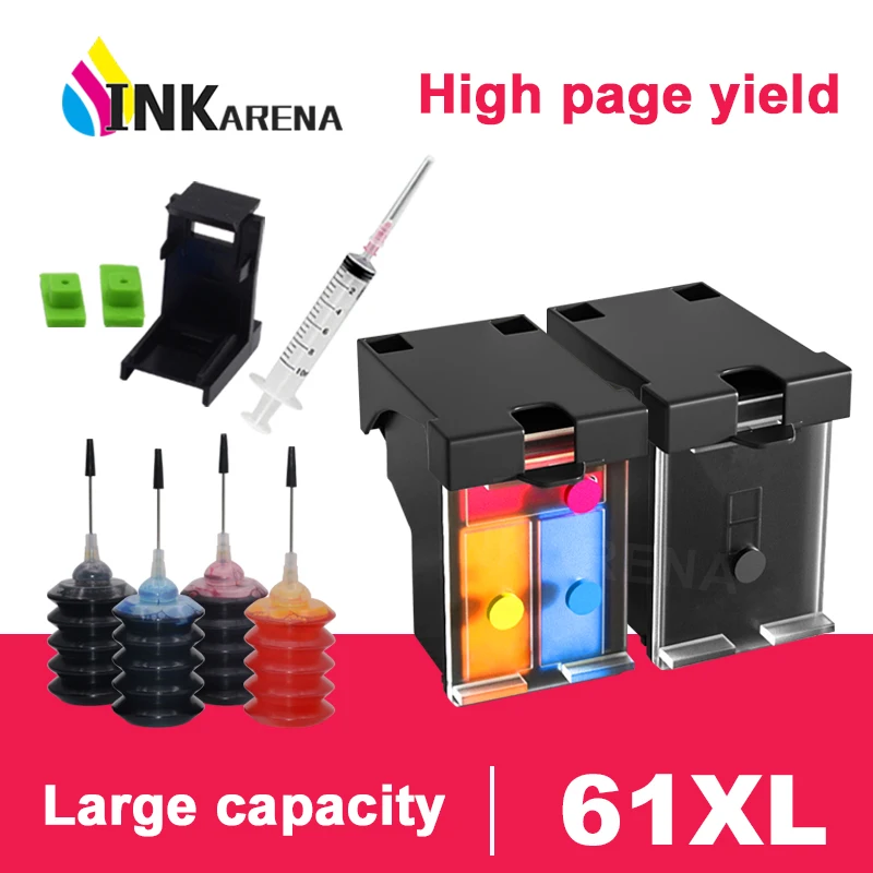 Compatible Ink Cartridge for HP 61XL for hp61 for hp 61 Envy 4500 4502 5530 Deskjet 1050 2050 3050 3054 3000 1000 1050 Printers